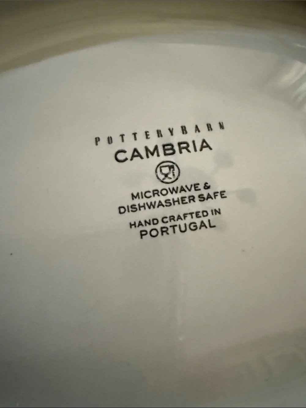 NWT Pottery Barn Cambria Oval Handcrafted Serving Bowl, Gray (retired color)